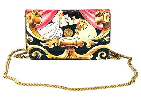 disney x versace borsa|Versace x Disney Cinderella Print Crossbody Wallet .